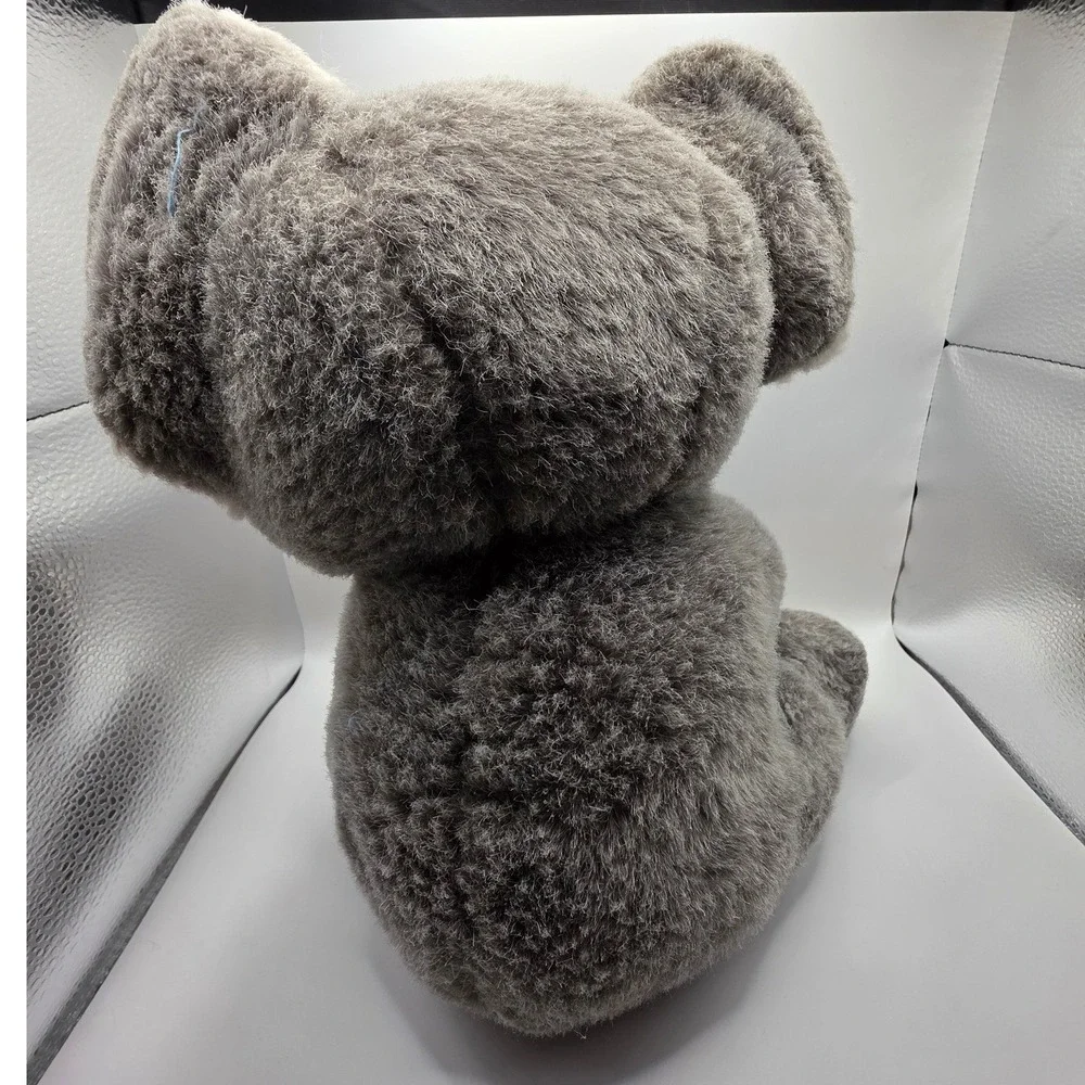 Chrisha Playful Plush Koala Grey White Hook and Loop Paws Vintage 1988 10x12